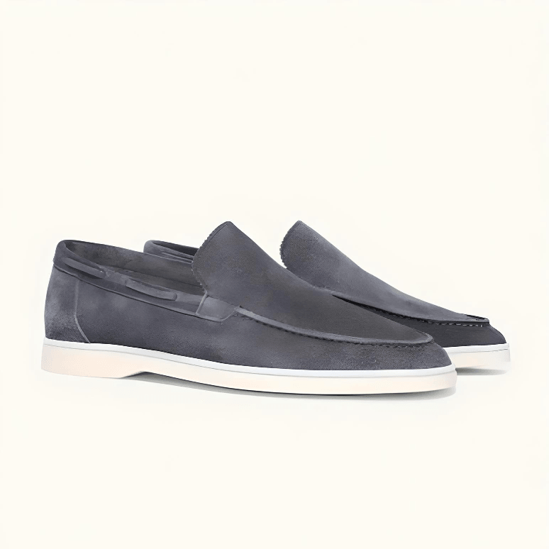 Street Wave Men's Leather Loafers for All Day Comfort, Premium Suede, Office to Casual