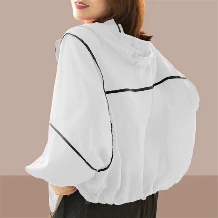 Street Wave Ventilated Hooded Jacket For Urban Style Enthusiasts Breathable Lightweight Windbreaker