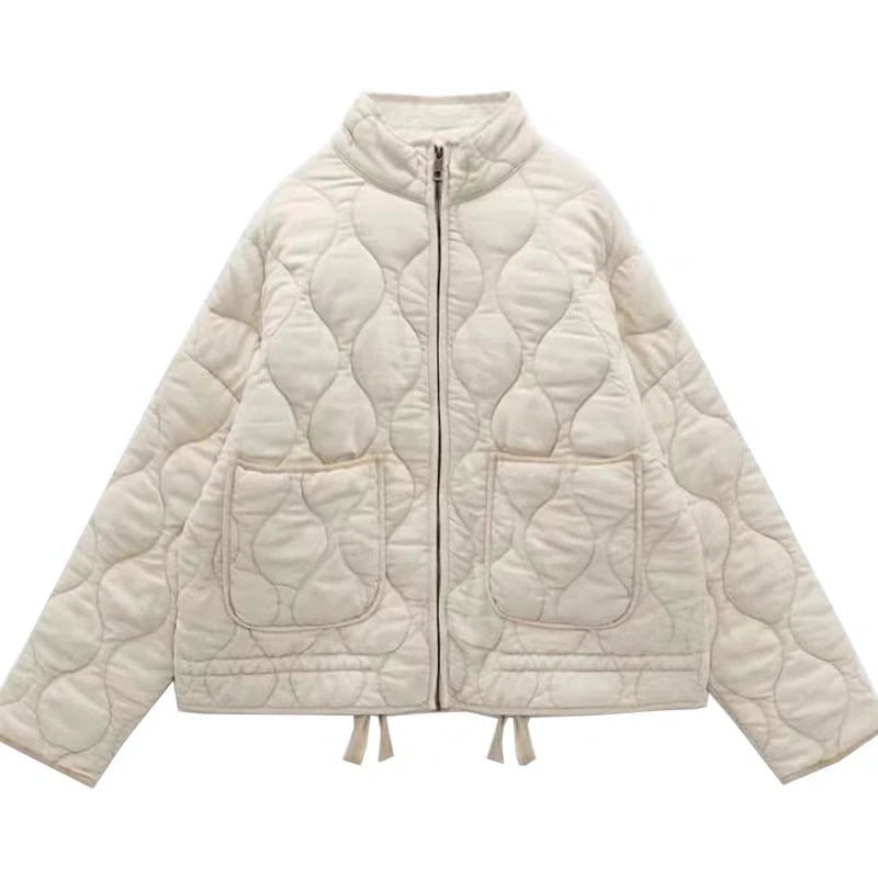 Street-wave Quilted Jacket For Women With Cozy Insulation Classic Style And Durable Comfort
