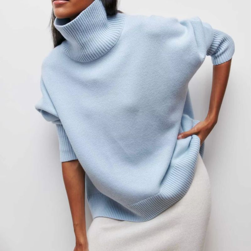 Sophie Soft Turtleneck Knit Sweater Street Wave Unisex Cozy Warmth