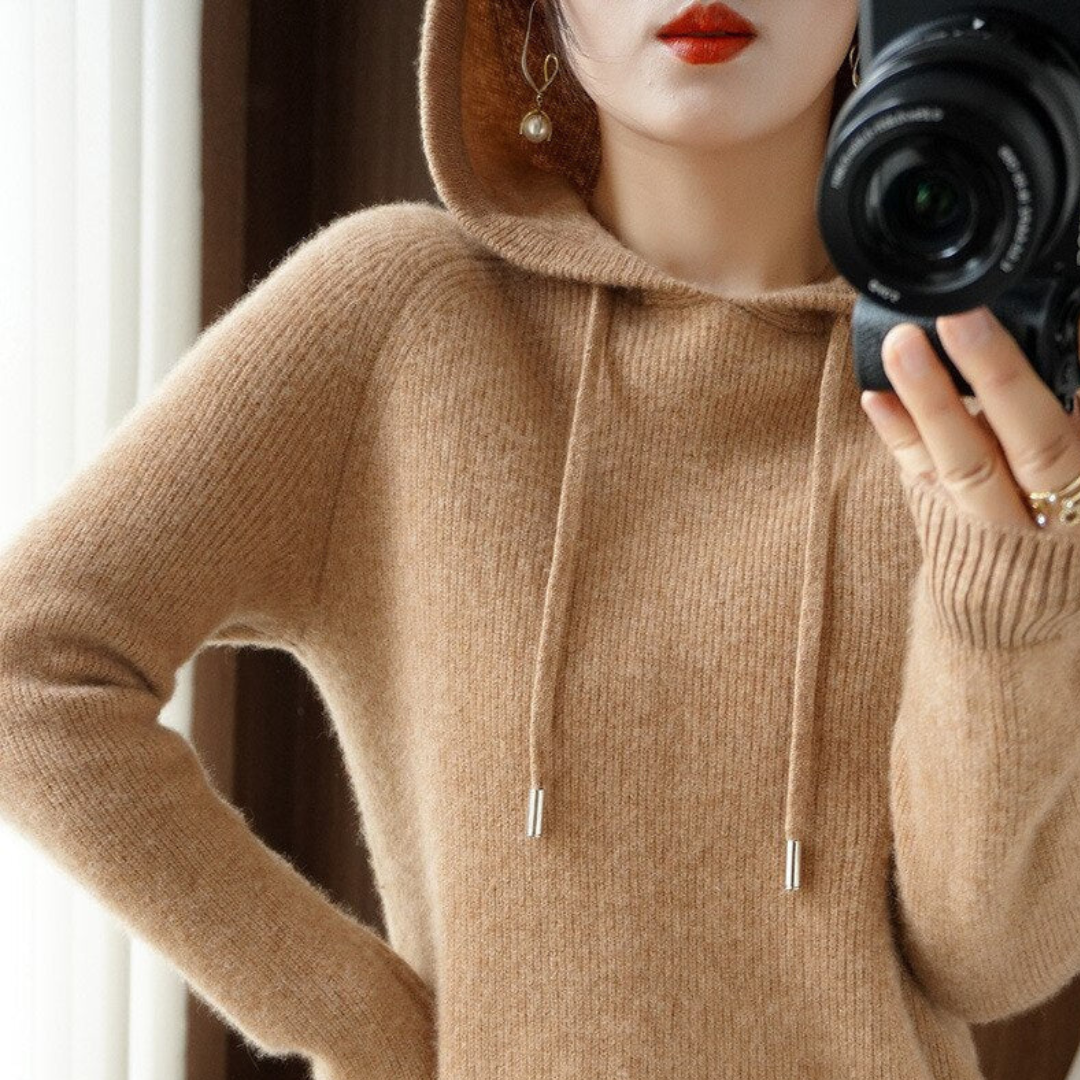 Street-wave Winter Hoodie for Women Elegant Cozy Knit All Day Comfort Versatile Style
