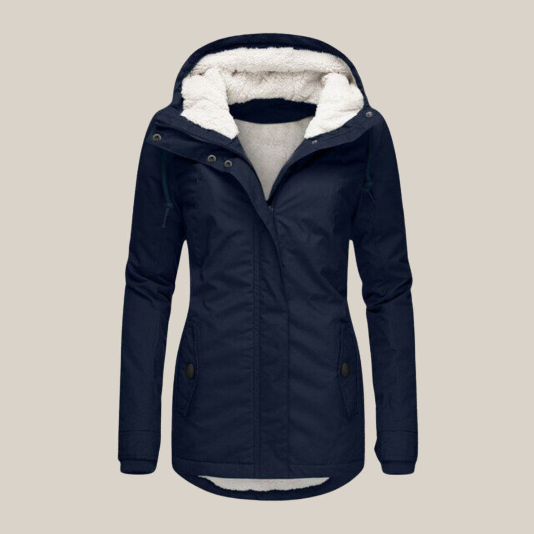 Street-wave Aria Womens Transitional Jacket Navy With Warmth And Rain Protection