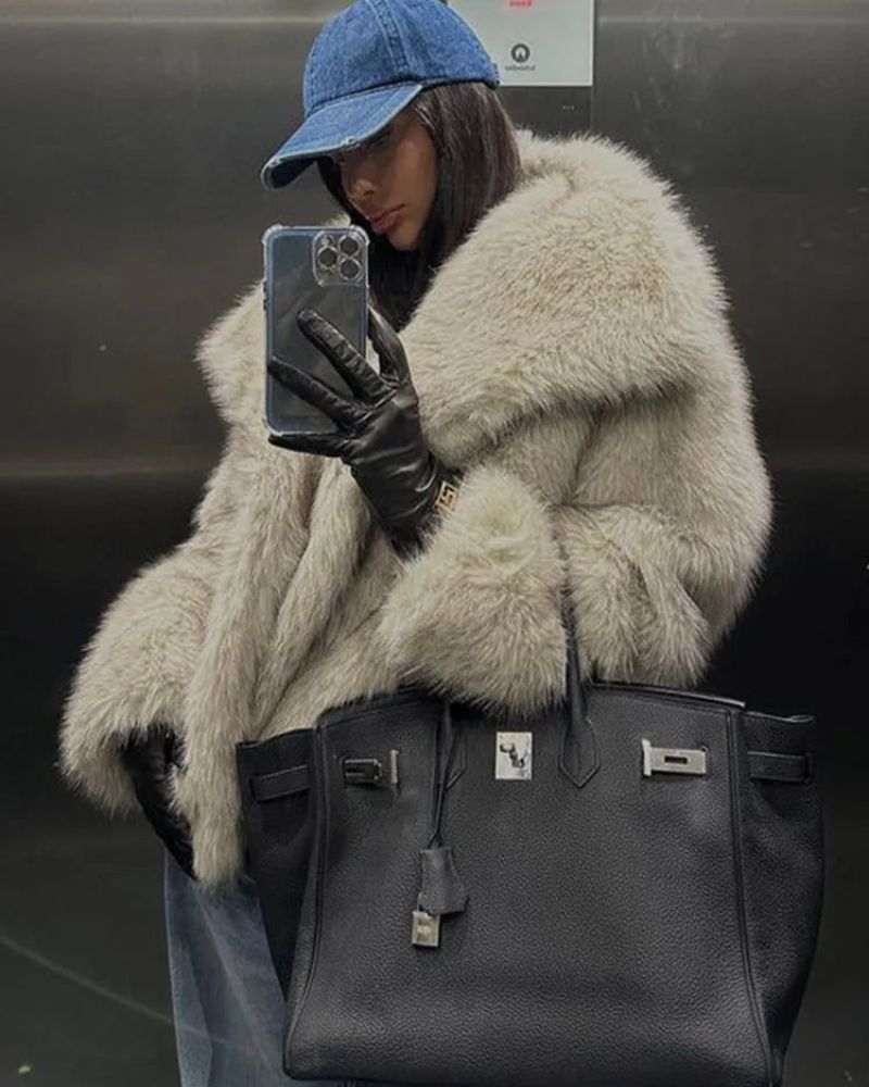 Streetwave Faux Fur Winter Coat For Women Warm Cozy Stylish Outdoor Outerwear This Winter