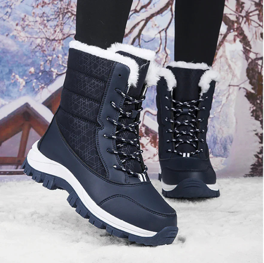 Street-wave Womens Winter Boots With Thermal Lining For Cold Days And Icy Surfaces Orthopedic Comfort