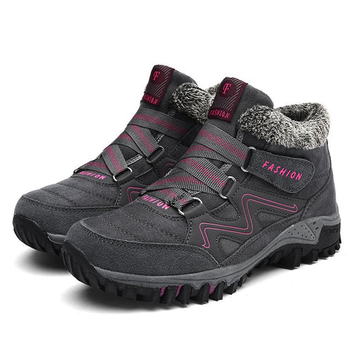 Street-wave Winter Outdoor Boots for Women With Warmth Non Slip Grip All Weather Traction