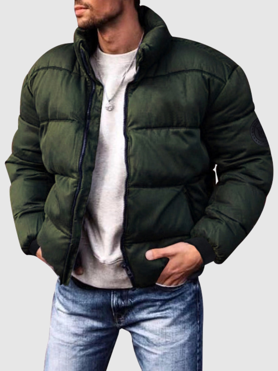 Street-wave Mens Puffer Winter Jacket Warm Cozy Insulated Polyester Coat For Men All Season Style