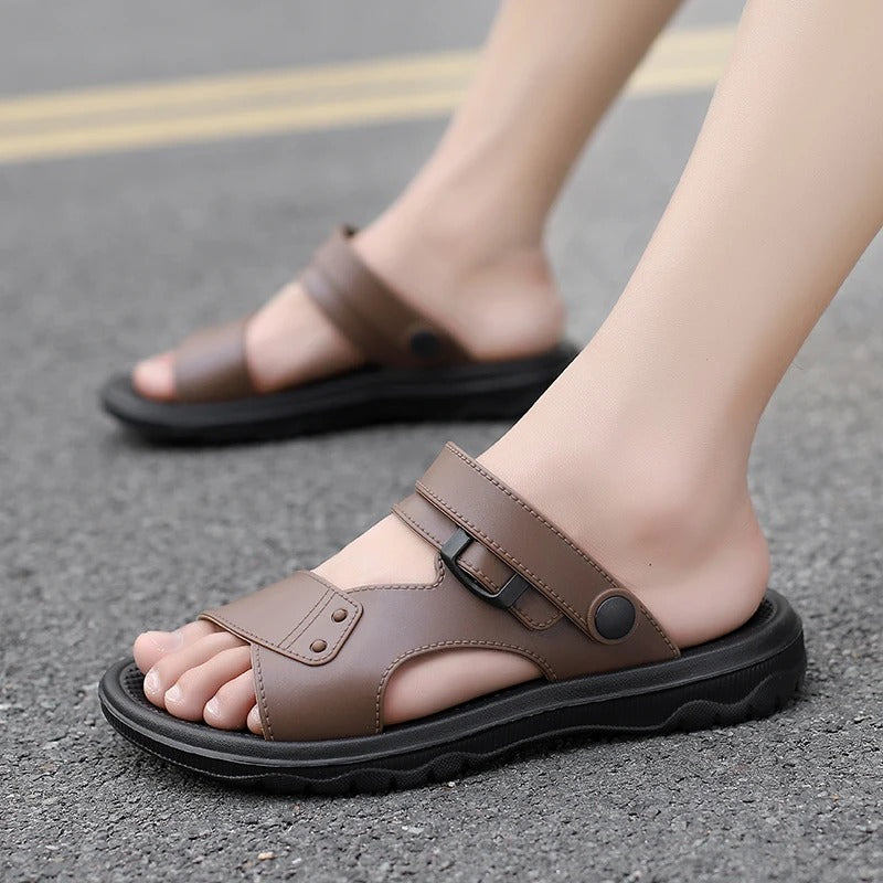Streetwave Mens Orthopedic Sandals Outdoor With Cushioned Footbed For Adventurers Rugged Comfort