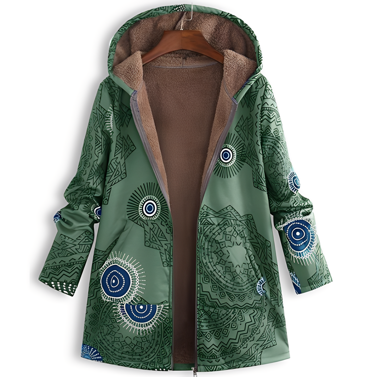 Street-Wave Floral Winter Coat For Women With Premium Warmth And Patterned Detailing Cozy And Chic