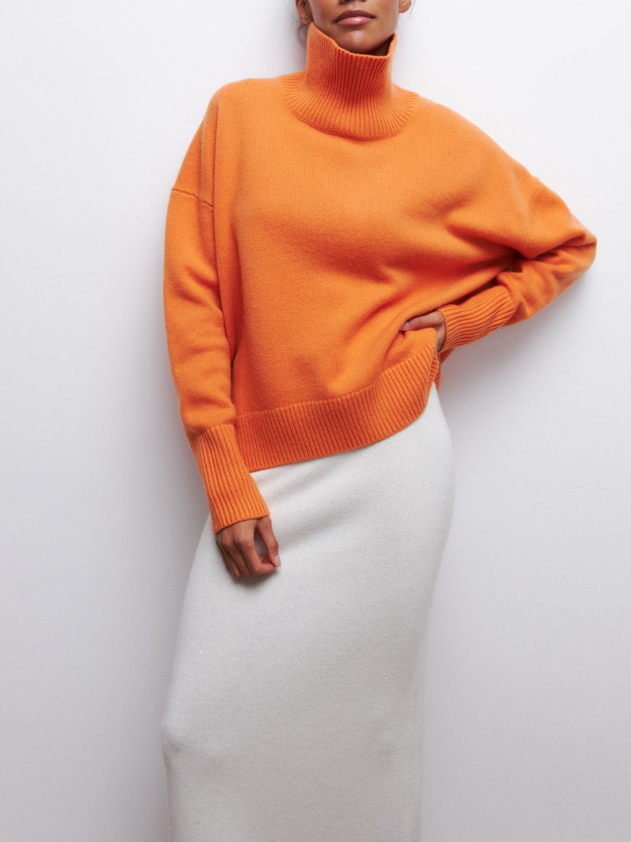 Streetwave Womens Turtleneck Sweater Cozy With High Neck For Elegant Winter Style And Warmth