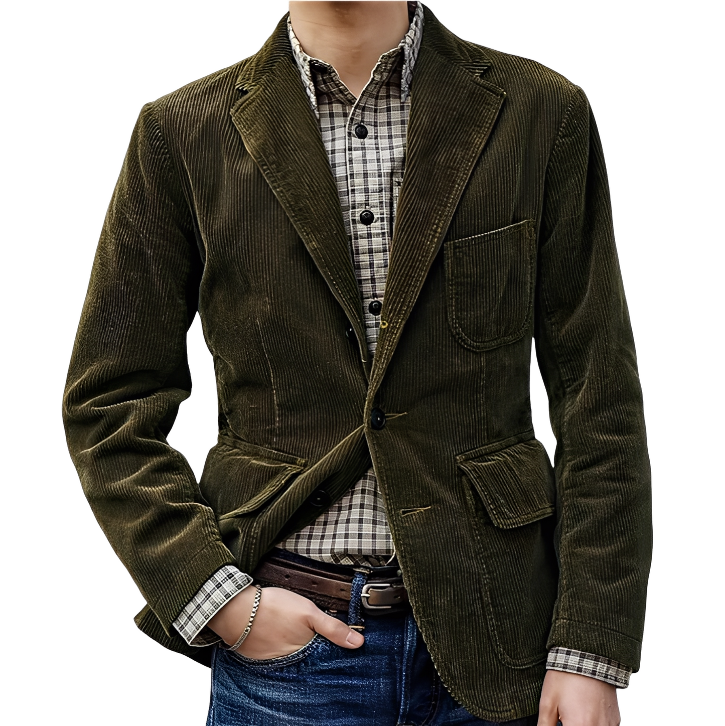 Street-Wave Men's Classic Coat With Modern Fit And Premium Materials For Timeless Versatile Style