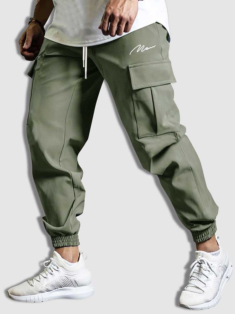 Street Wave Modern Cargo Pants For Men With All Day Comfort Durable Fabric Adjustable Drawstring
