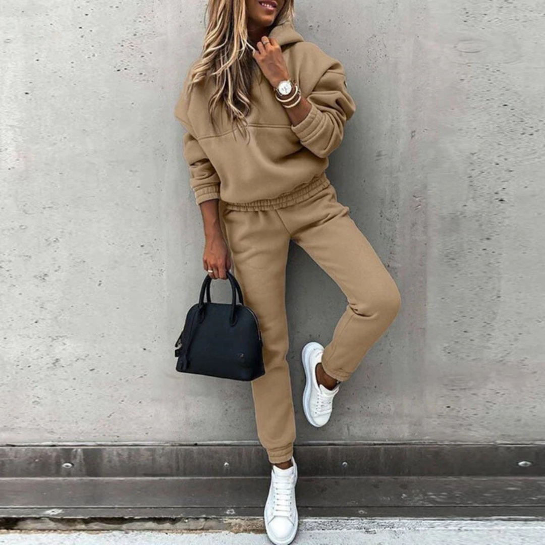 Street Wave Natalie Womens Stretch Fit Hoodie Joggers Set