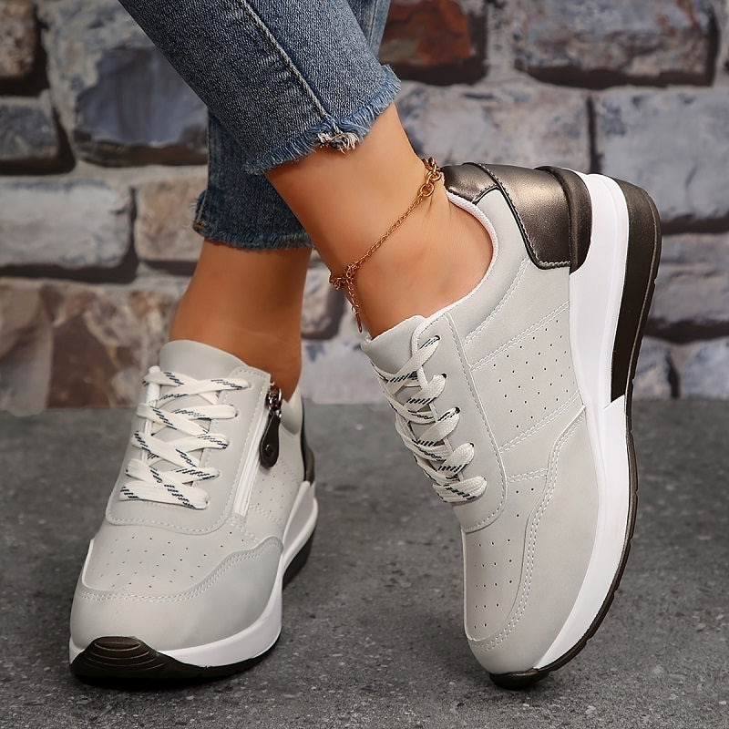 Women's Athletic Sneakers with Supportive Design and Breathable Mesh