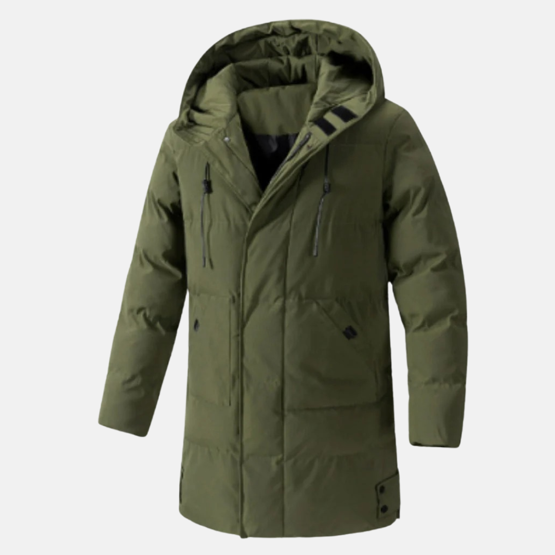 Street-Wave Men's Hooded Insulated Jacket With MultiPocket