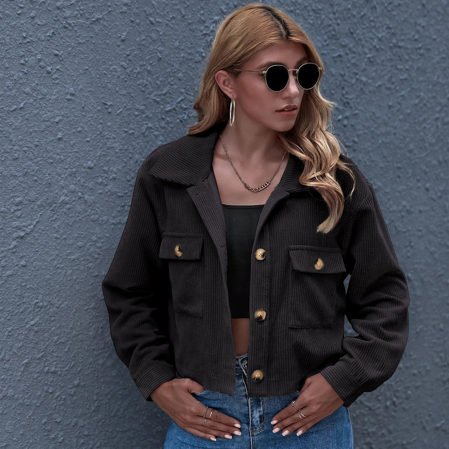 Street-Wave Corduroy Jacket For Women Casual Chic Comfort And Durable Style Everyday Wardrobe Essential
