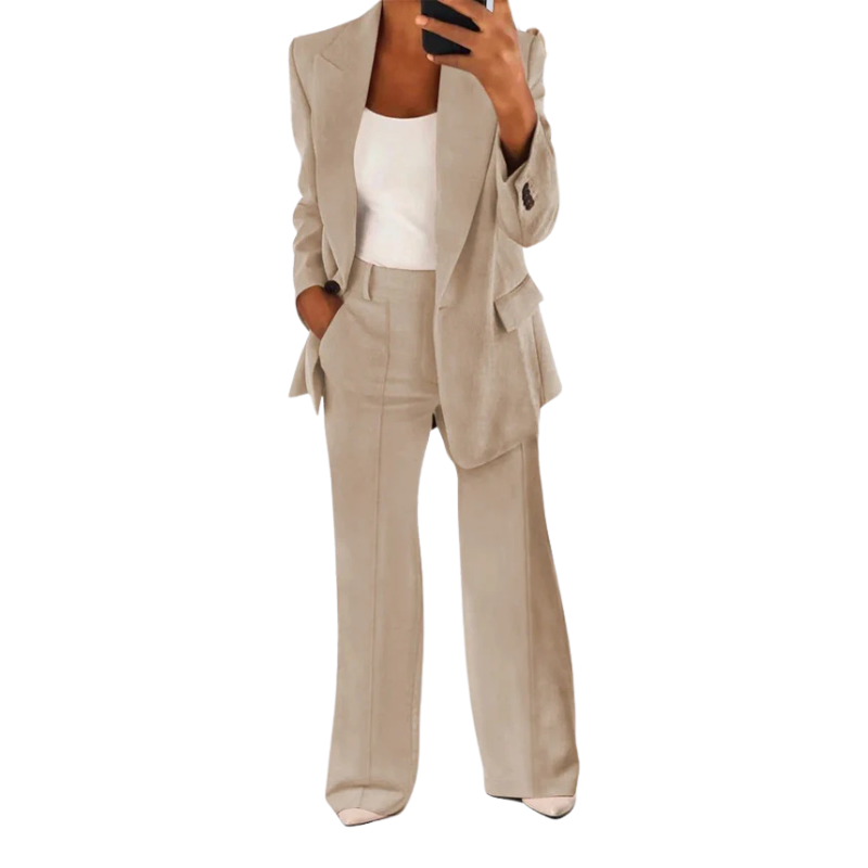Street-wave Womens Double Breasted Blazer Elegant Fall Office Ready Timeless Chic
