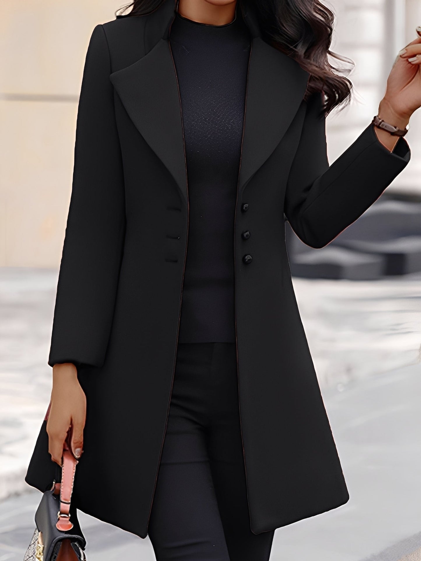 Street-wave Wool Coat For Women Elegant Long Formal Coat With Premium Luxurious Warmth