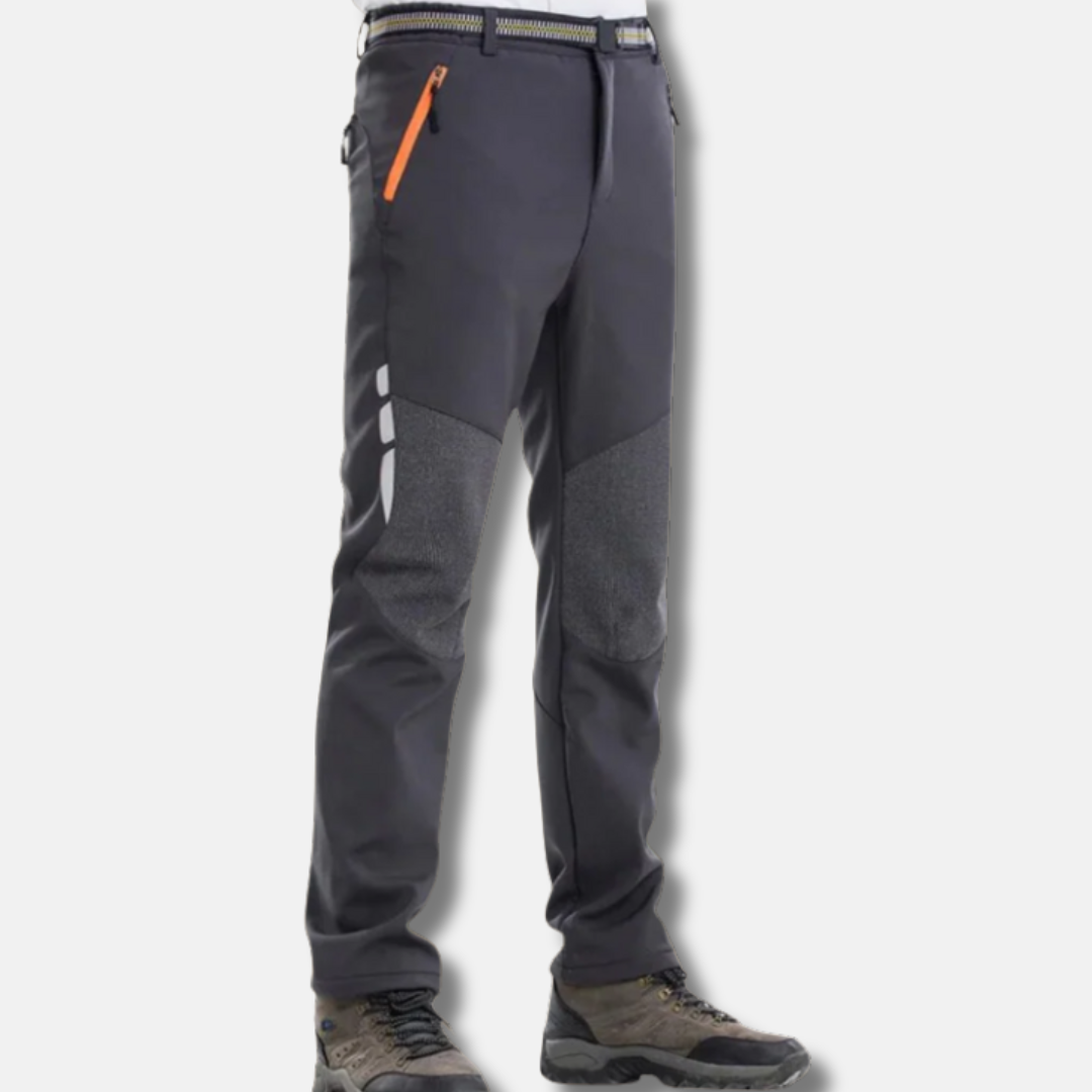 Mens Outdoor Sports Pants Slim Fit Water Resistant Reinforced Knees Zipper Pockets By Street-Wave