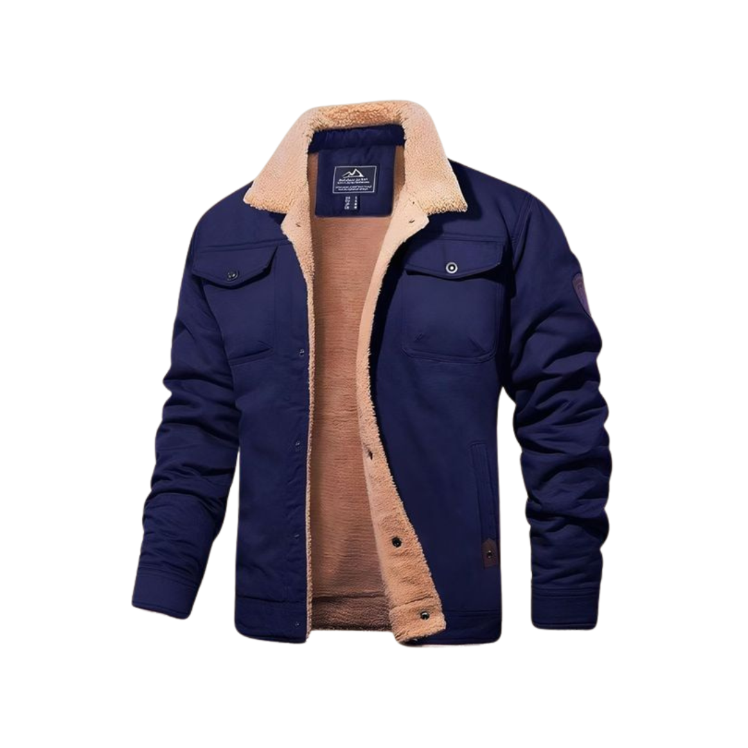 Street-Wave Warm Bomber Jacket With Fleece-Lined Interior For Cold Weather Comfort For Outdoors