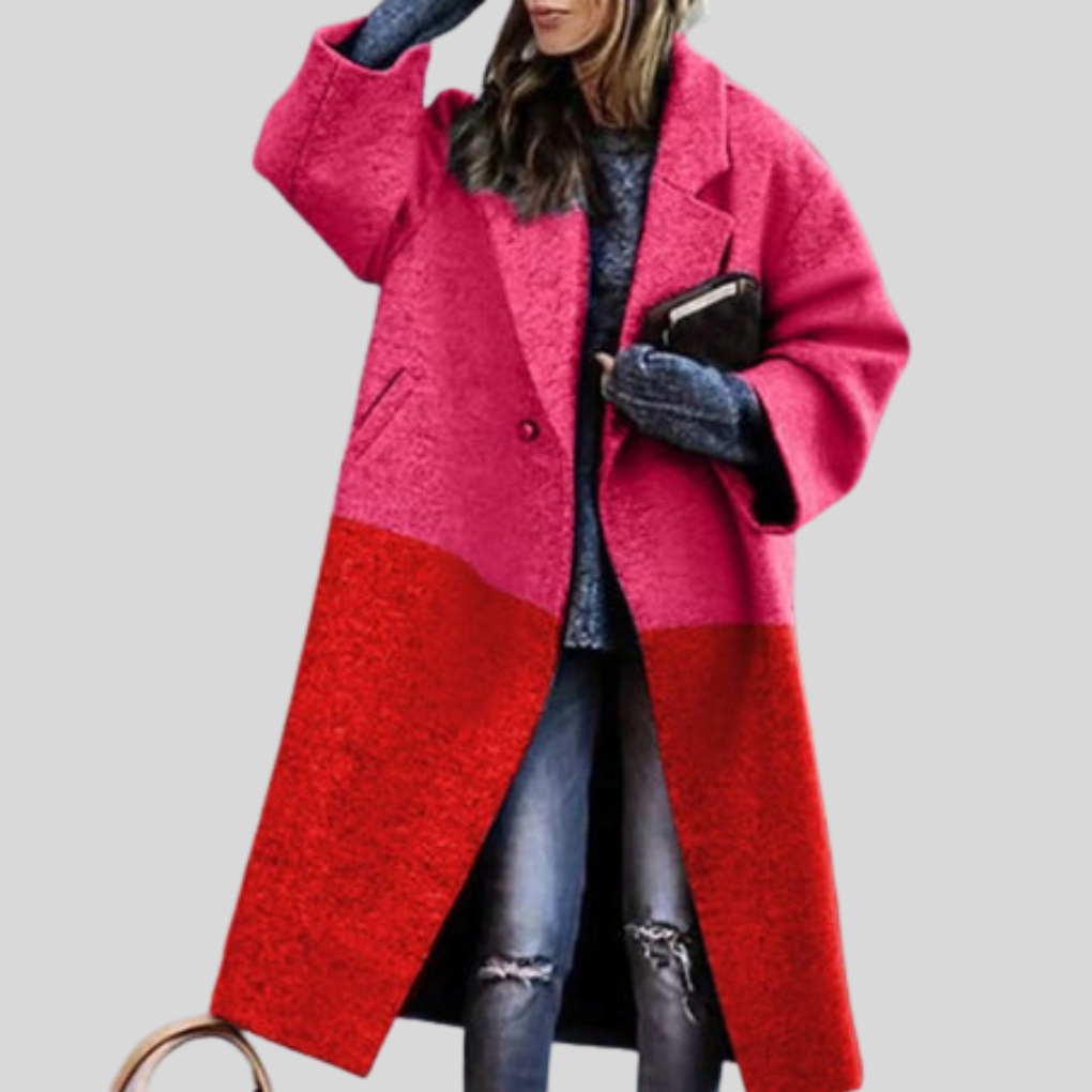 Streetwave Karlina Long Winter Coat For Women Warm Insulated Layering Piece With Stand Collar