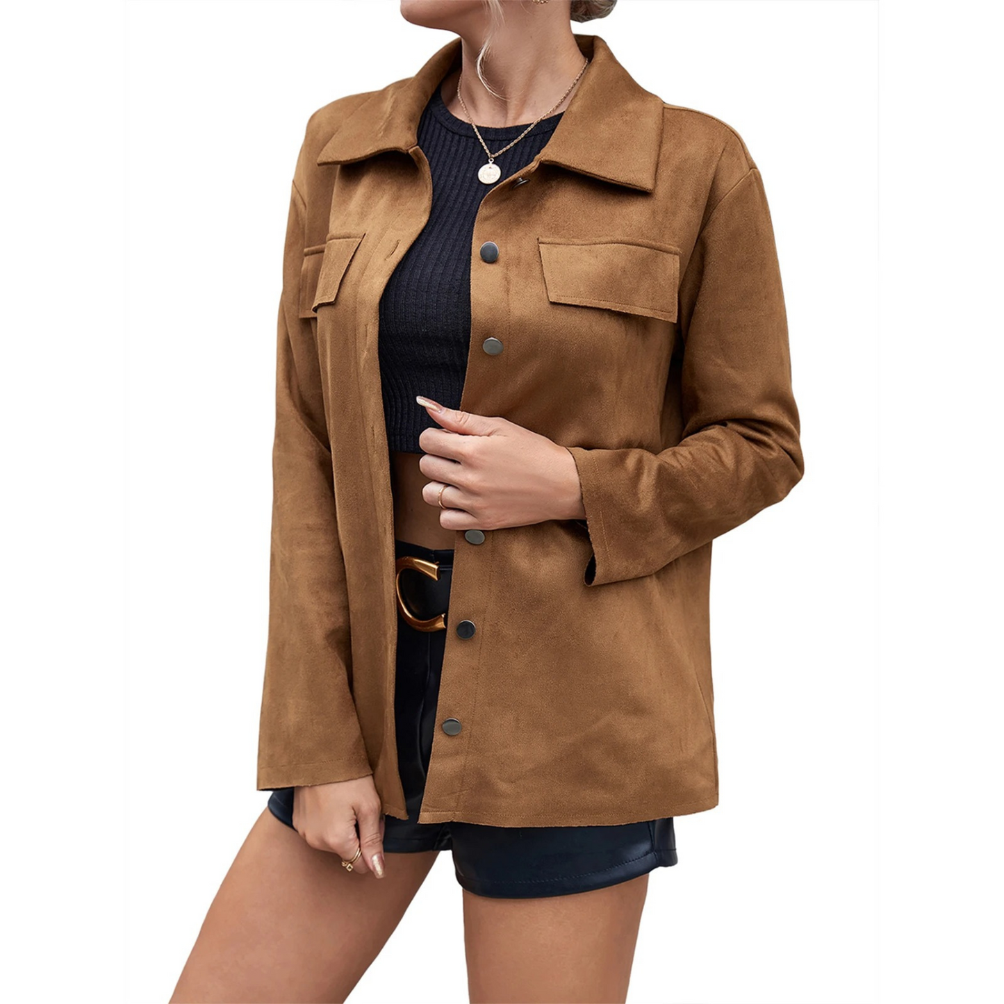 Street Wave Olive Green Summer Coat Lightweight Utility Jacket For Women Chic Style