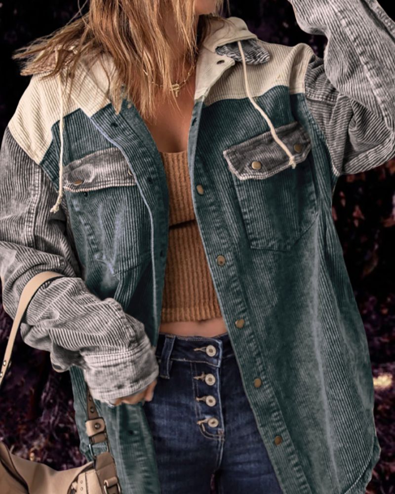 Street Wave Corduroy Jacket For Women Warm Cozy Chic Timeless Style Perfect Layering Piece For Everyday Outfits