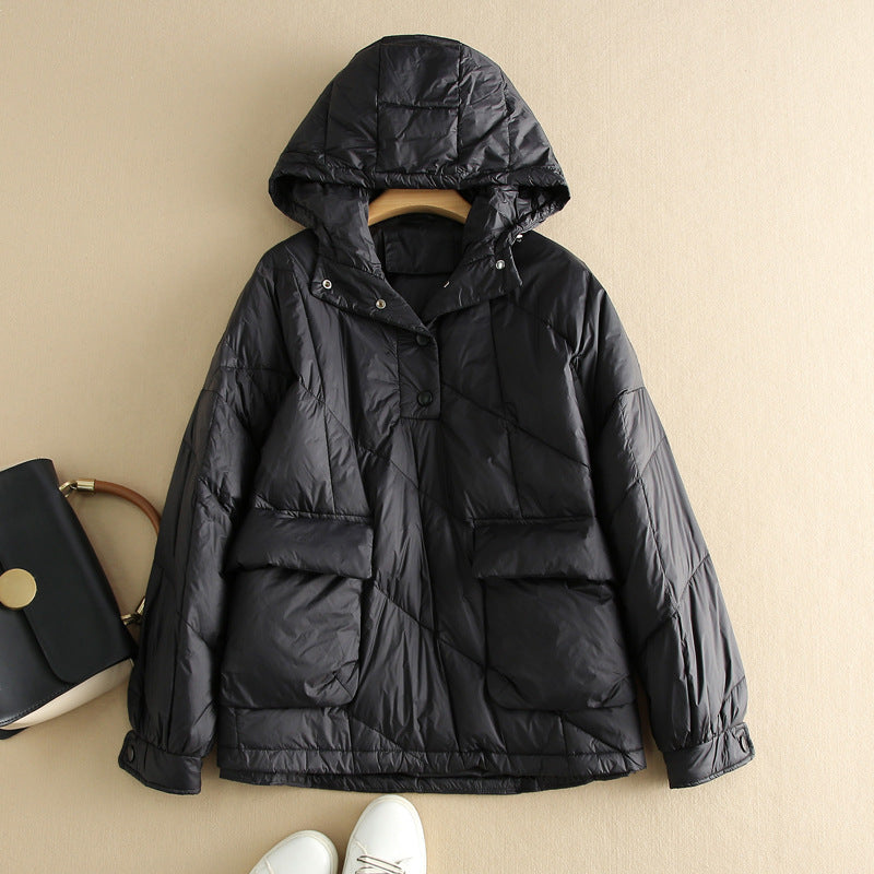 Street Wave Womens Puffer Jacket Hooded Insulated Winter Coat With Warmth And Cozy Comfort