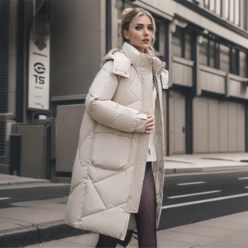 Streetwave Long Winter Coat For Women Warm And Elegant Puffer Jacket For Modern Style