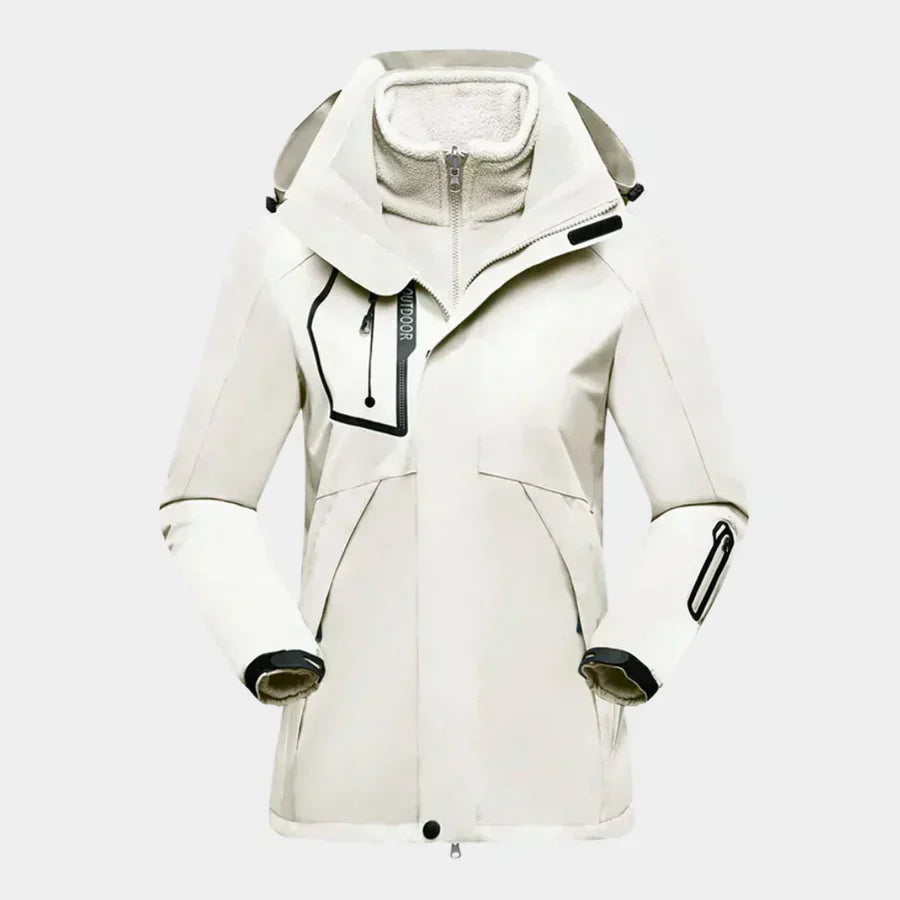 Street Wave Waterproof Ski Jacket For Women Warm Durable Windproof Snow Coat For Winter Adventures