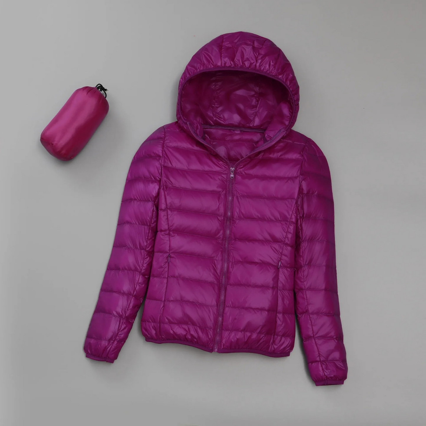 Street-wave Lightweight Quilted Hooded Jacket for Women and Men Ultra Warm Puffer Jacket