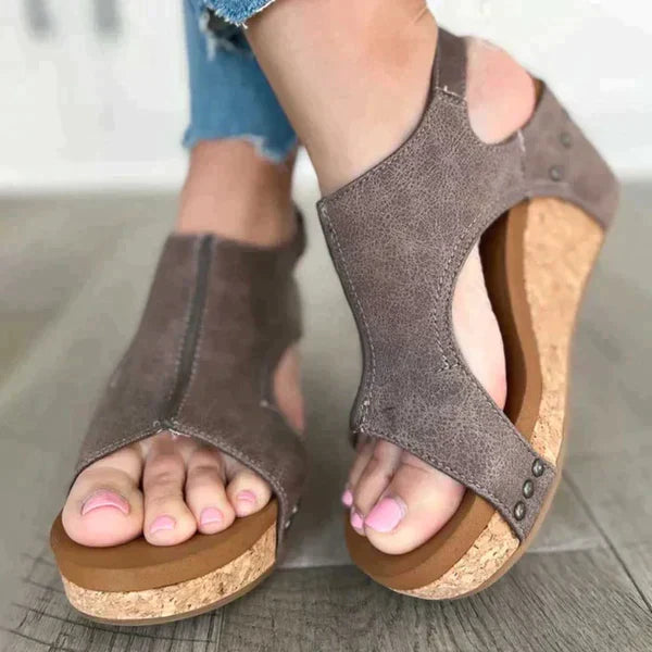 ALIA Orthopedic Wedge Sandals For Women By Streetwave Slimming Heel For Natural Walking