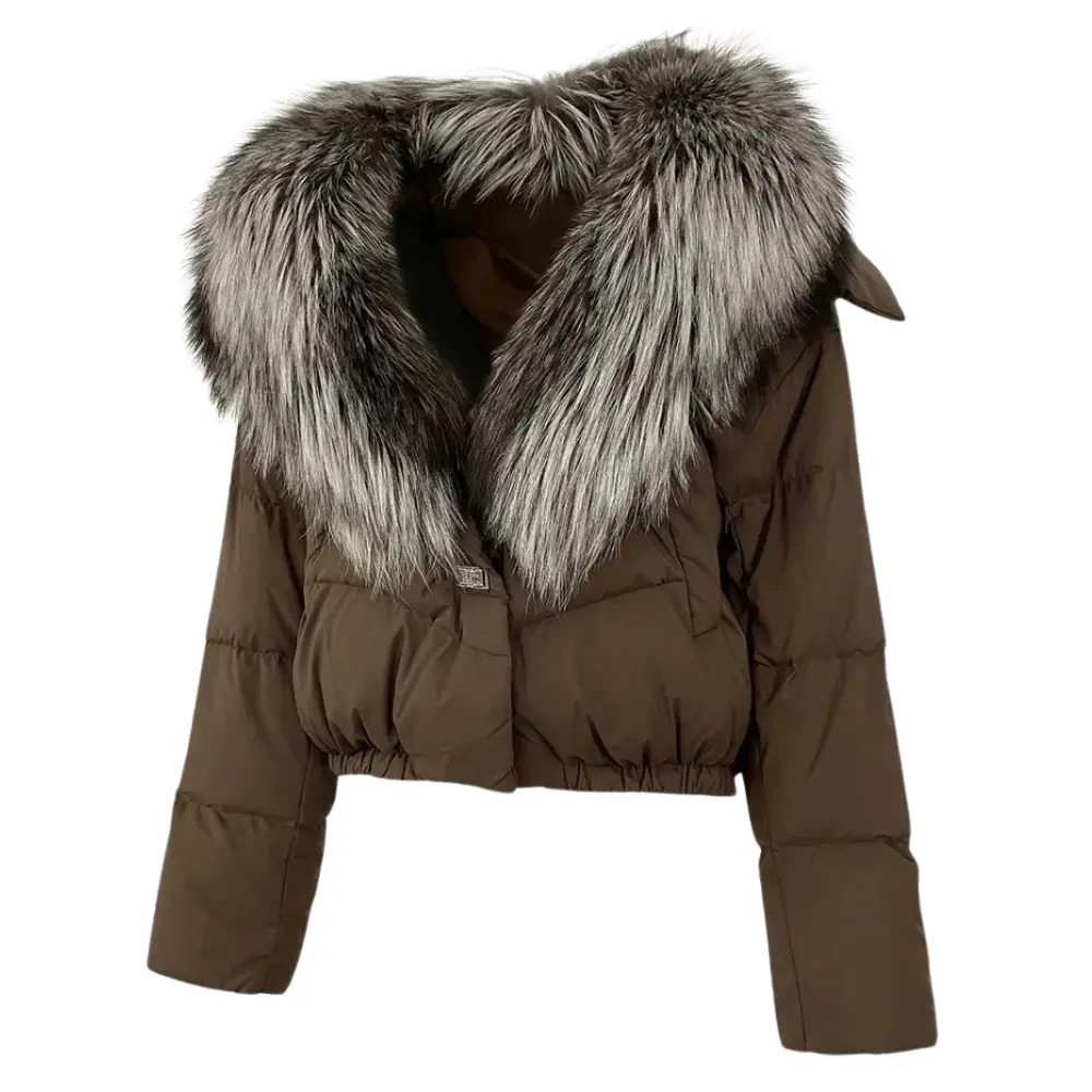 Waylynn Mia Women Puffer Jacket Detachable Fur Collar Insulated Cozy