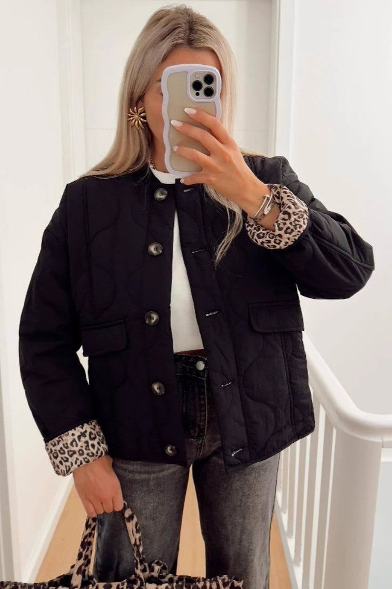 Street-wave Quilted Jacket For Women Warm Cozy Insulated With Trendy Stitch Pattern