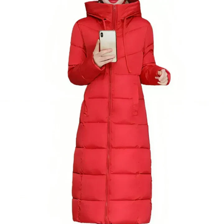 Street-Wave Long Puffer Jacket For Women Cozy Warmth Insulated Lining Stylish Winter Must-Have