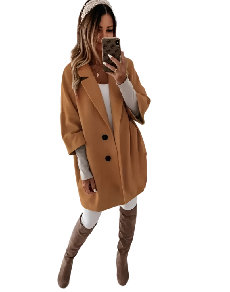 Street-wave Trench Coat For Women Timeless Elegance With Modern Fit And Button Details