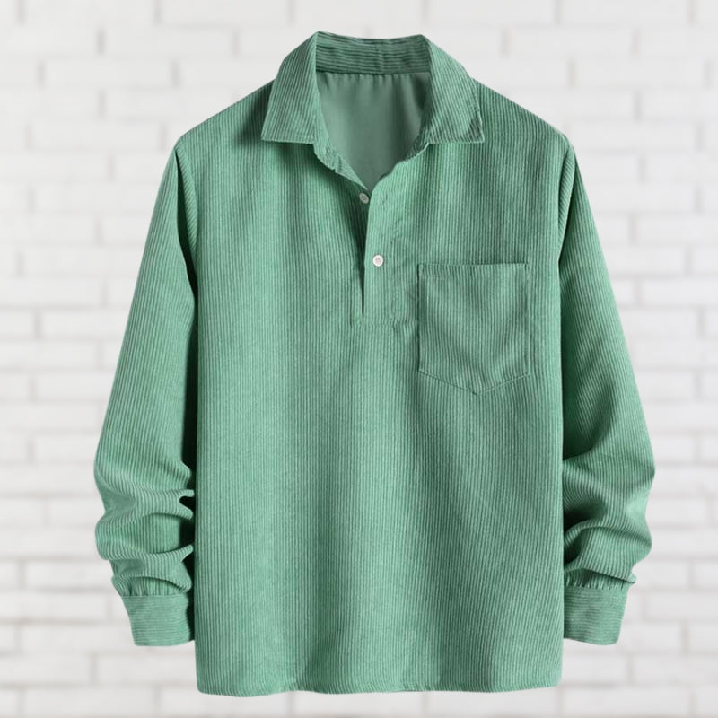Street-Wave Corduroy Shirt For Men Soft Comfortable Everyday Timeless Style Wardrobe Essential