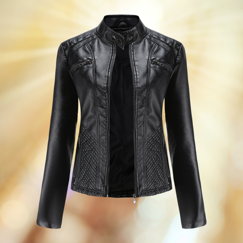 Street-wave Leather Jacket For Women Premium Leather Soft Comfortable Figure Flattering Fit