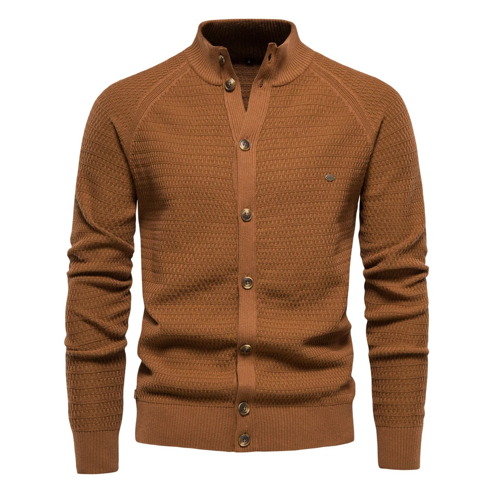 Street-Wave Knit Vest For Classic Mens Outfits Warm Cotton