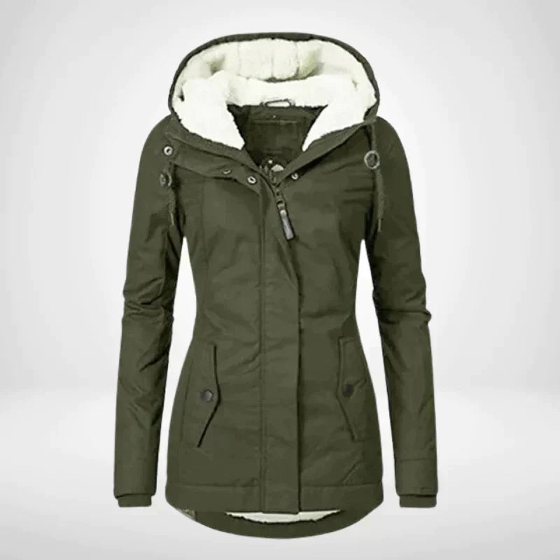 Street Wave Women Winter Jacket Parka Warm Cozy Fleece Lined Waterproof Windproof Hooded Coat