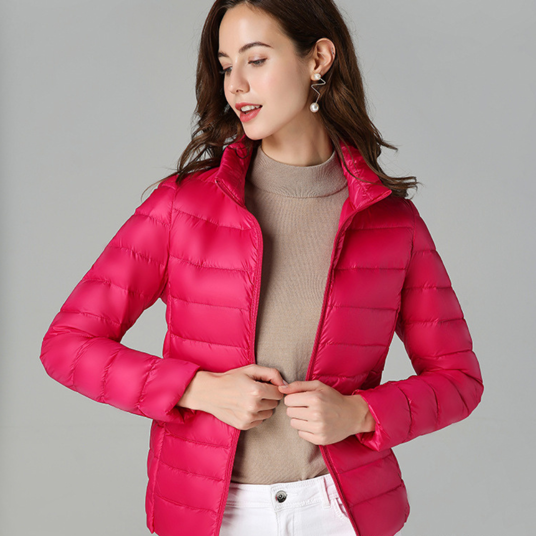 Street Wave Soft Cotton Down Jacket Sophie Women Warm Cozy Puffer Coat Premium Elegant All Season
