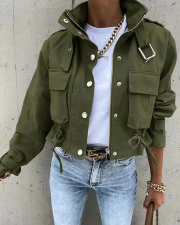 Street-Wave Camouflage Jacket For Women - Effortless Chic Style With Premium Comfort
