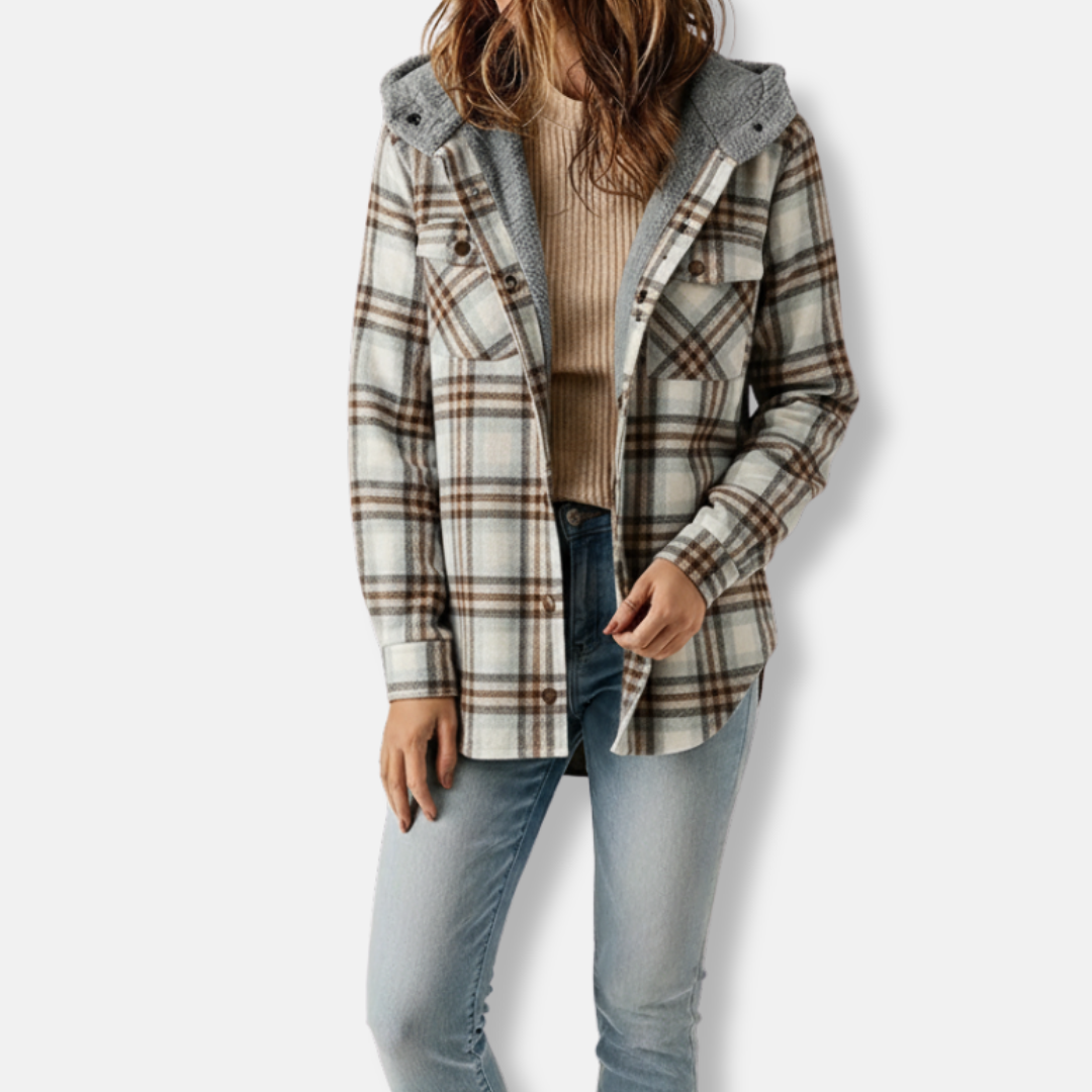 Street Wave Womens Shacket Cotton Blend Sherpa Lined Hooded