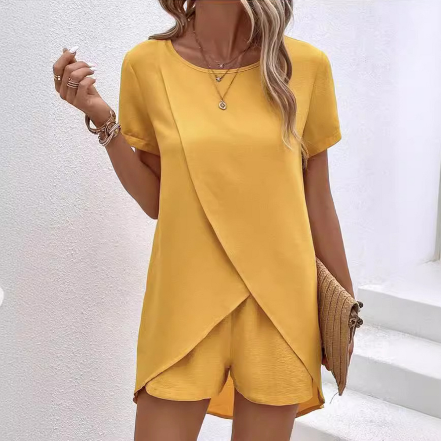 Women's Summer Co-ord Lounge Set with Lightweight Fabric and Relaxed Fit