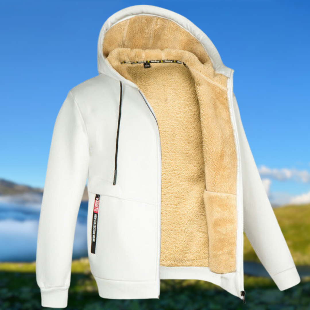 Street-wave Mens Hoodie With Modern Design Insulated Fleece Lining For Cold Weather