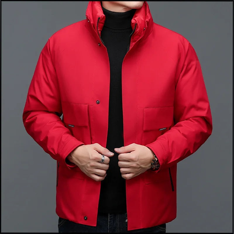Street-Wave Down Jacket For Cold Winter Days With Premium Warmth Insulated Lining Modern Outdoor Style For Men