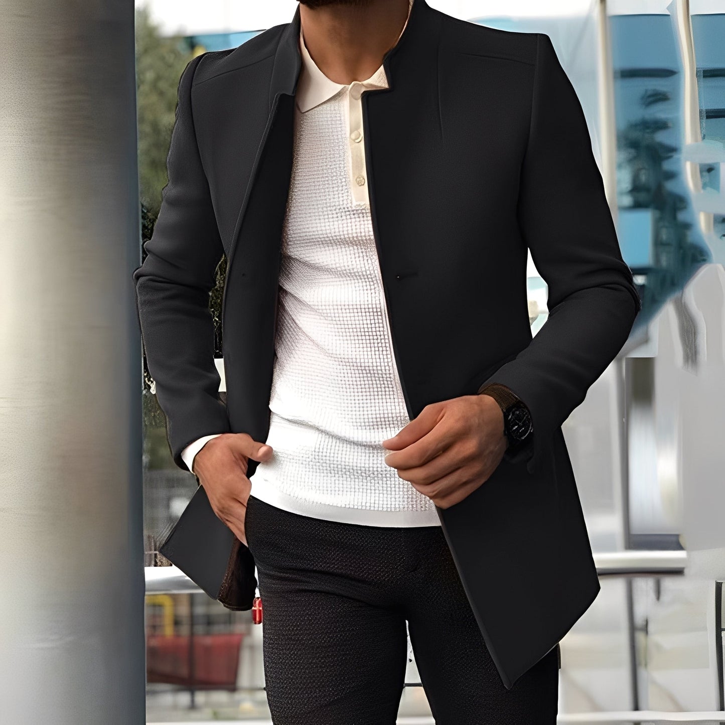 Street-Wave Premium Slim Fit Jacket For Men Elegant Warmth And Comfort All Day Everyday Style