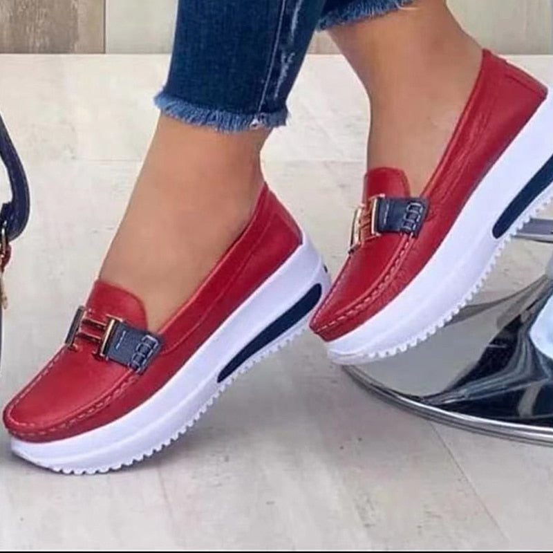 Street-Wave Yelena Orthopedic Sneakers With Thick Sole For Women All Day Comfort