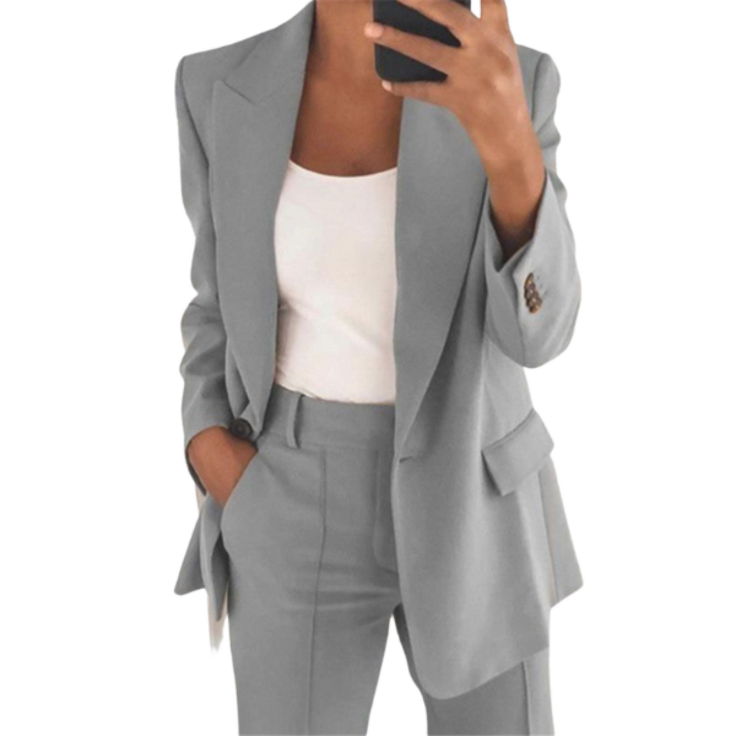 Streetwave Womens Blazer Set Sophisticated Fall Office Ensemble For Professionals