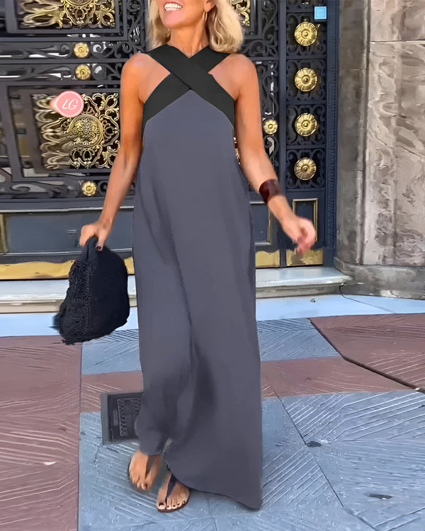 Esther Halter Neck Maxi Dress Street-Wave Women Day-Night