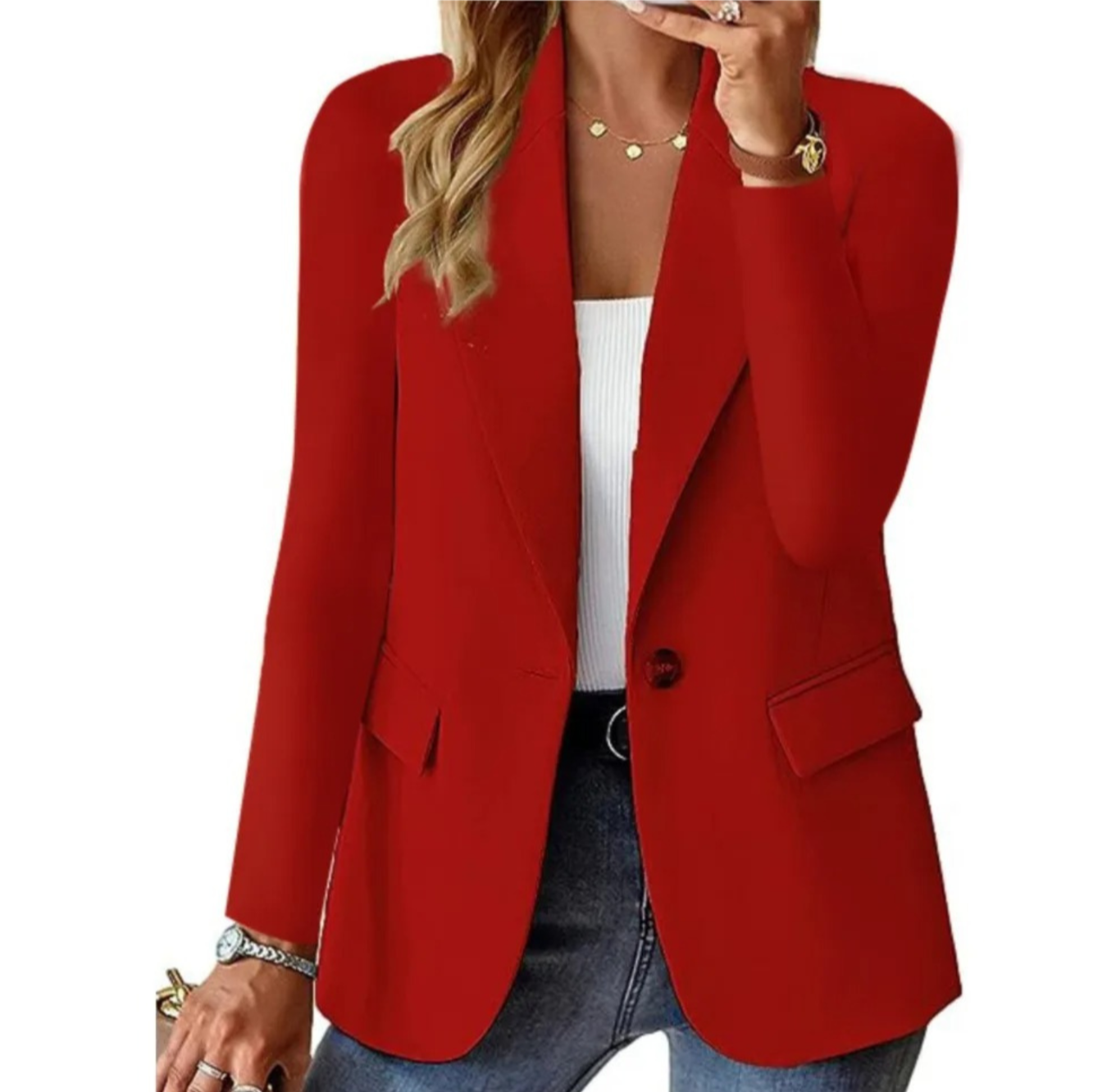 Street-Wave Longline Blazer For Women Chic Everyday Elegance Versatile Office Essential